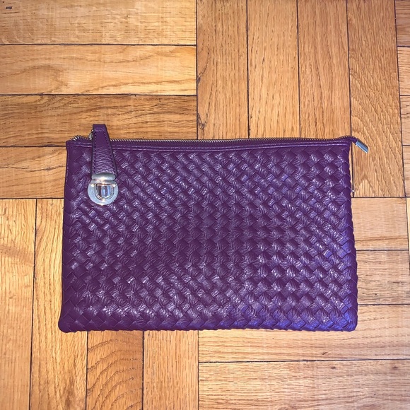 NWOT leather woven convertible bag/clutch - Picture 5 of 16